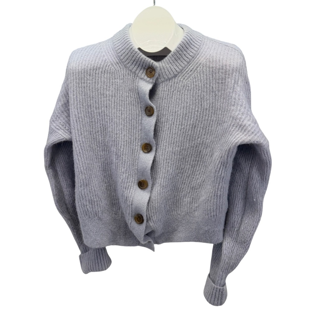 EVERLANE The Cropped Alpaca Cardigan Sweater XL Rare Size